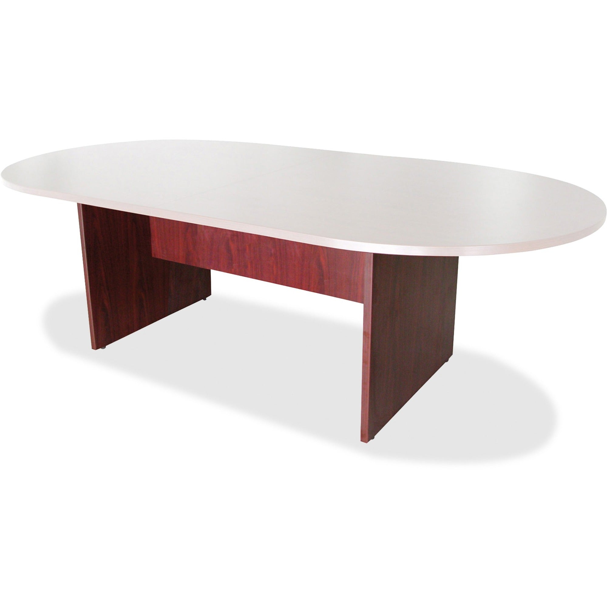Lorell Essentials Conference Table Base (Box 2 of 2) - 2 Legs - 28.50" Height x 49.63" Width x 23.63" Depth - Assembly Required - Laminated, Mahogany - 1 Each - 