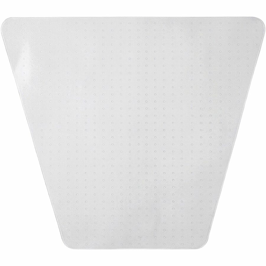 Lorell L-Workstation Medium-pile Chairmat - Carpeted Floor - 66" Length x 60" Width x 0.125" Thickness - Lip Size 12" Length x 20" Width - Vinyl - Clear - 1Each