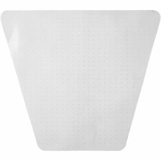 Lorell L-Workstation Medium-pile Chairmat - Carpeted Floor - 66" Length x 60" Width x 0.125" Thickness - Lip Size 12" Length x 20" Width - Vinyl - Clear - 1Each