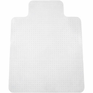 Lorell Standard Lip Low-pile Chairmat - Carpeted Floor - 48" Length x 36" Width x 0.122" Thickness - Lip Size 10" Length x 19" Width - Vinyl - Clear - 1Each