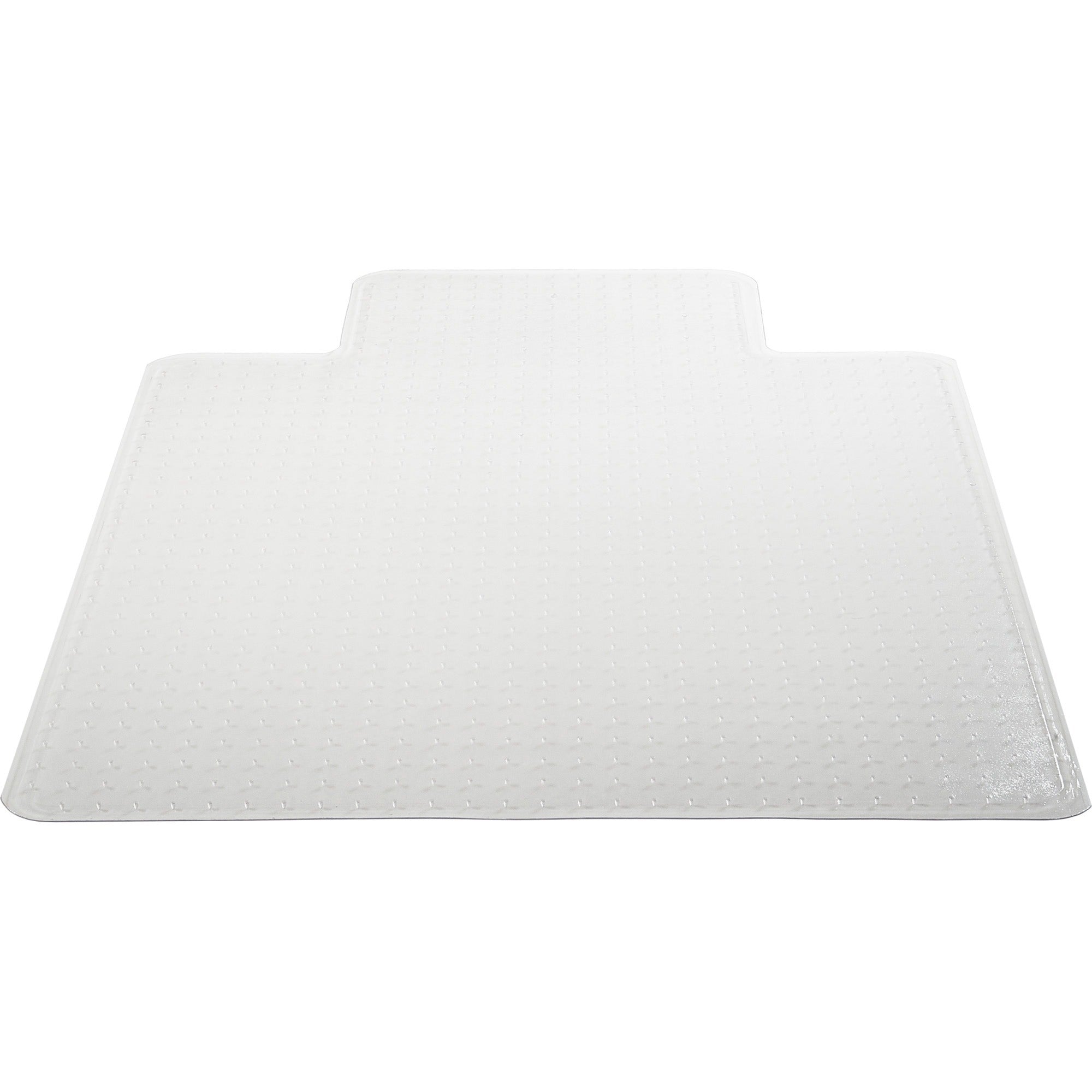 Lorell Standard Lip Low-pile Chairmat - Carpeted Floor - 48" Length x 36" Width x 0.122" Thickness - Lip Size 10" Length x 19" Width - Vinyl - Clear - 1Each - 