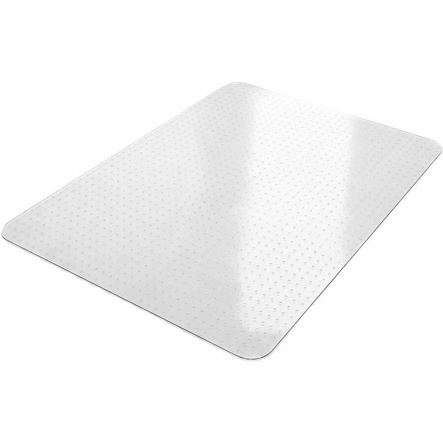 Lorell Low-Pile Chairmat - Carpeted Floor - 60" Length x 46" Width x 0.122" Thickness - Rectangular - Vinyl - Clear - 1Each