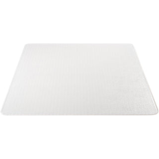 Lorell Plush-pile Chairmat - Carpeted Floor - 60" Length x 46" Width x 0.173" Thickness - Rectangular - Vinyl - Clear - 1Each - 