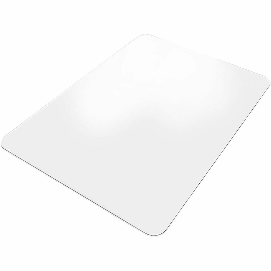 Lorell Chairmat - Hard Floor, Wood Floor, Vinyl Floor, Tile Floor - 60" Length x 46" Width x 0.095" Thickness - Rectangular - Vinyl - Clear - 1Each