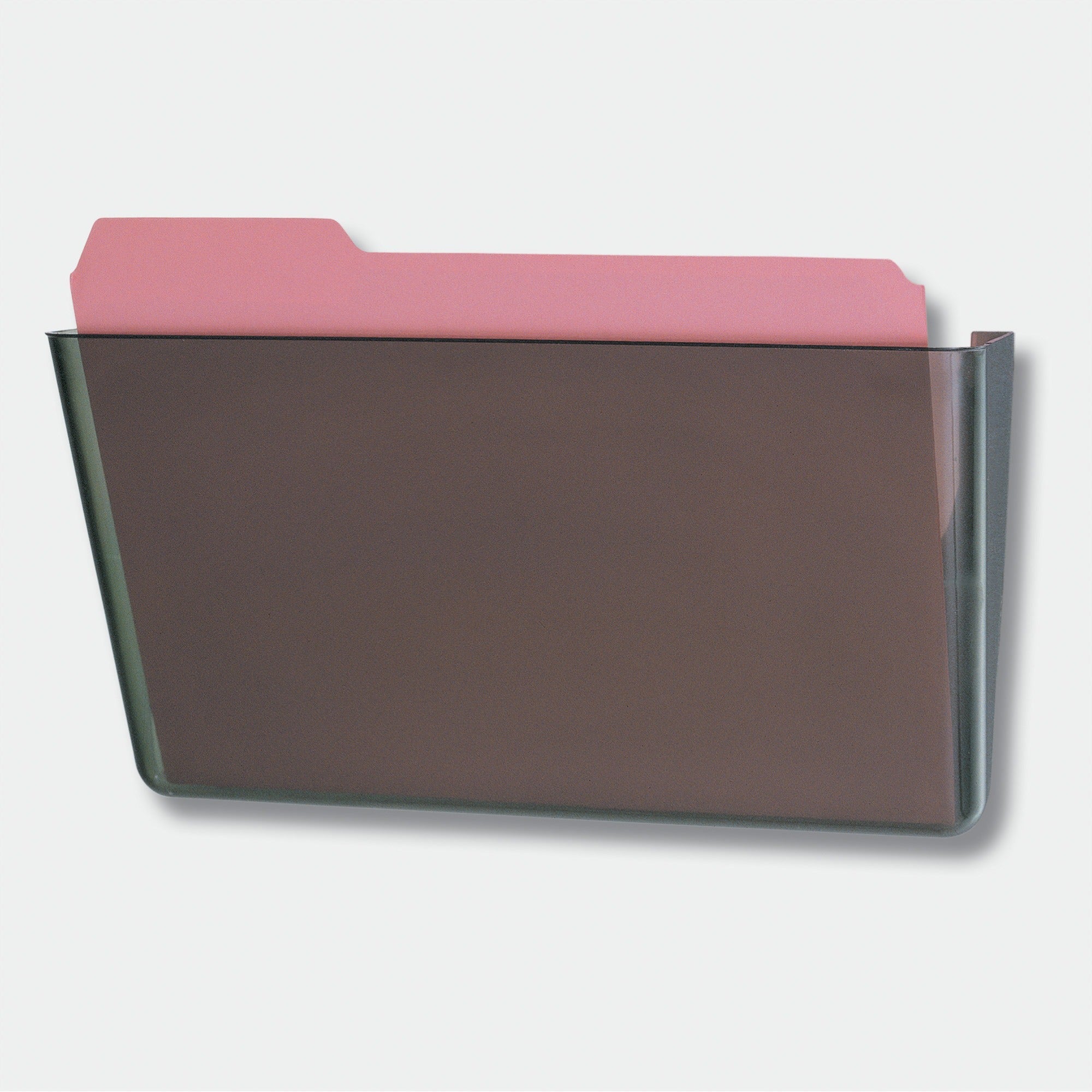 Officemate Mountable Wall File - 7" Height x 13" Width x 4.1" Depth - Smoke - Plastic - 1 Each - 