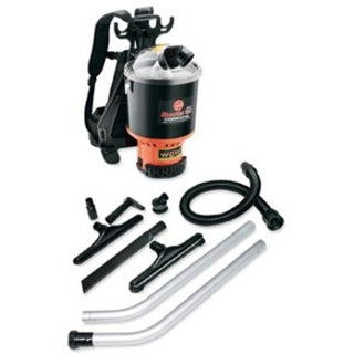 Backpack Vacuum, 6.4 qt Tank Capacity, Black