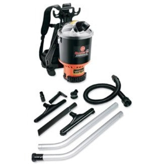 Backpack Vacuum, 6.4 qt Tank Capacity, Black