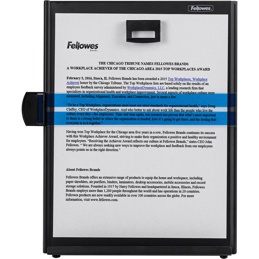 Metal Copyholder, 200 Sheet Capacity, Steel, Black