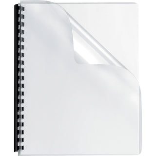 Crystals Transparent Presentation Covers for Binding Systems, Clear, with Round Corners, 11.25 x 8.75, Unpunched, 100/Pack