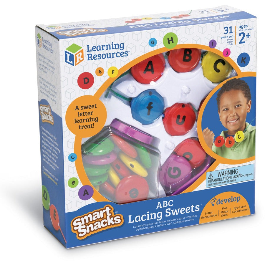 Smart Snacks ABC Lacing Sweets - Theme/Subject: Learning - Skill Learning: Eye-hand Coordination, Spelling, Fine Motor, Letter Recognition, Word Building, Creativity, Imagination, Sequencing, Alphabet - 2-5 Year - 31 Pieces