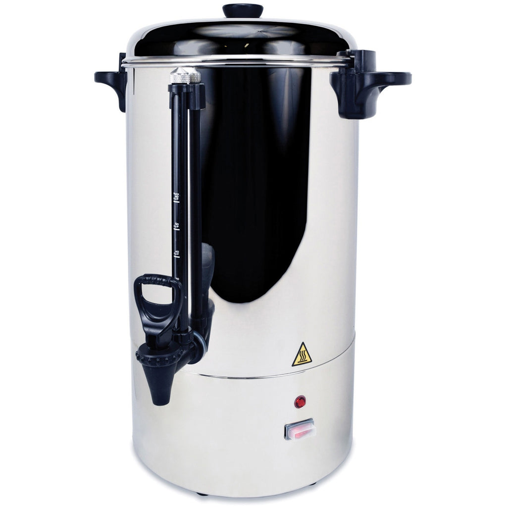 Coffee Pro Stainless Steel Commercial Percolating Urn - 80 Cup(s) - Multi-serve - Stainless Steel - Stainless Steel Body - 