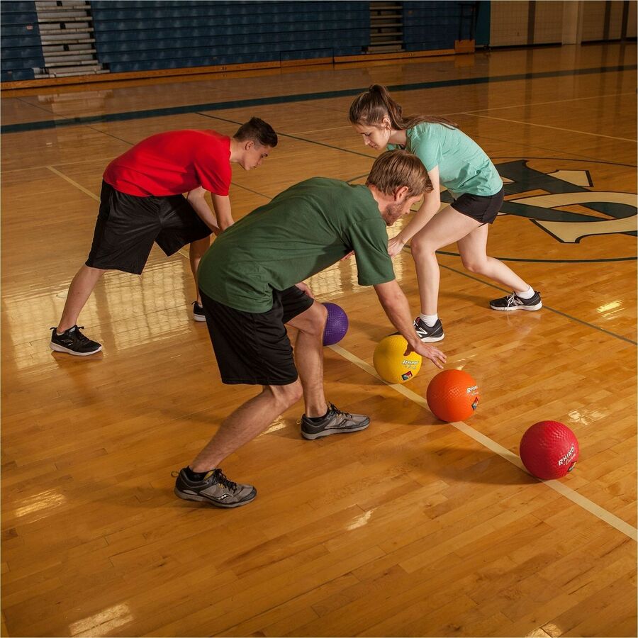 Playground Ball Set, 8.5" Diameter, Assorted Colors, 6/Set