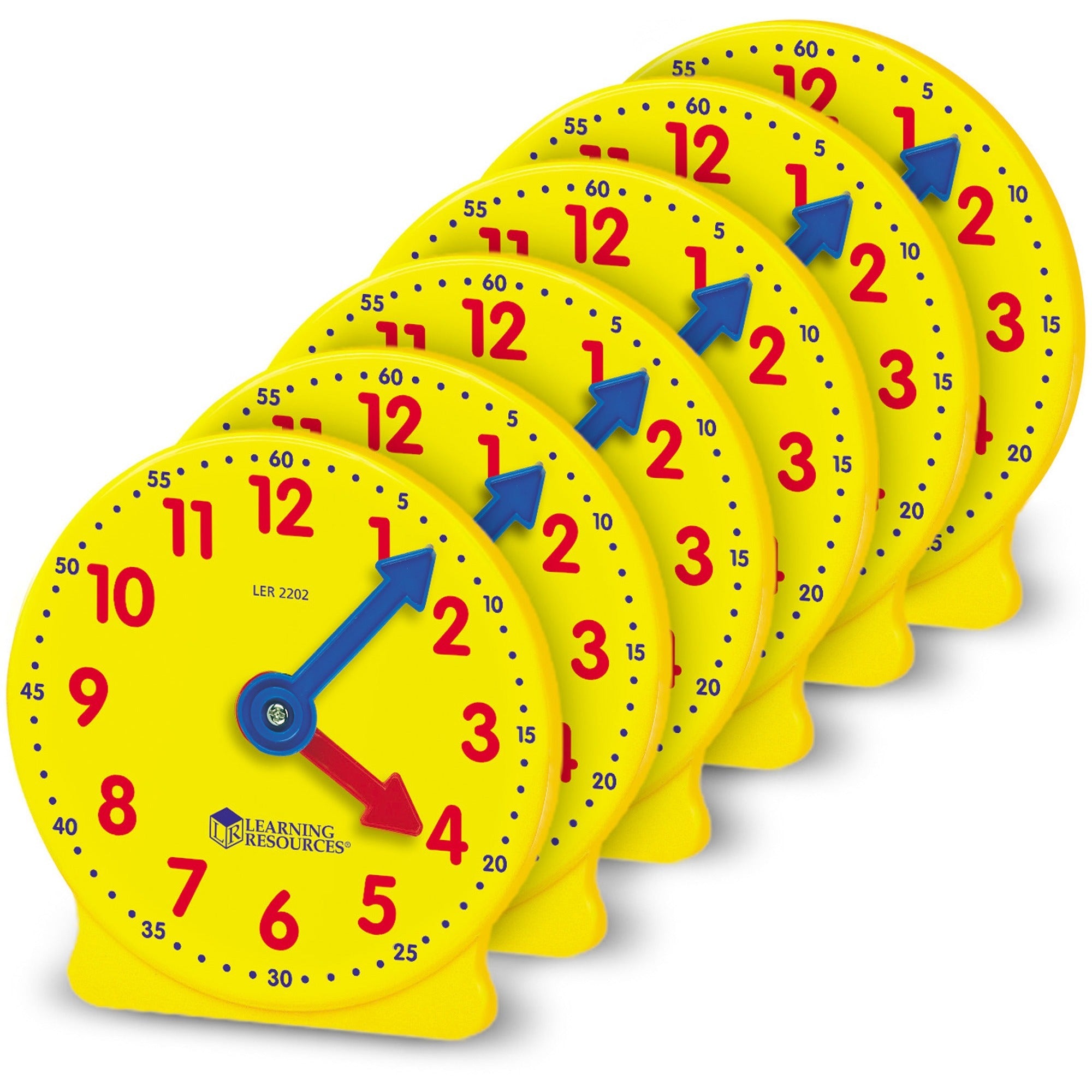 Learning Resources Pre K-4 Learning Clocks Set - Theme/Subject: Learning - Skill Learning: Time - 3-9 Year - Multi - 