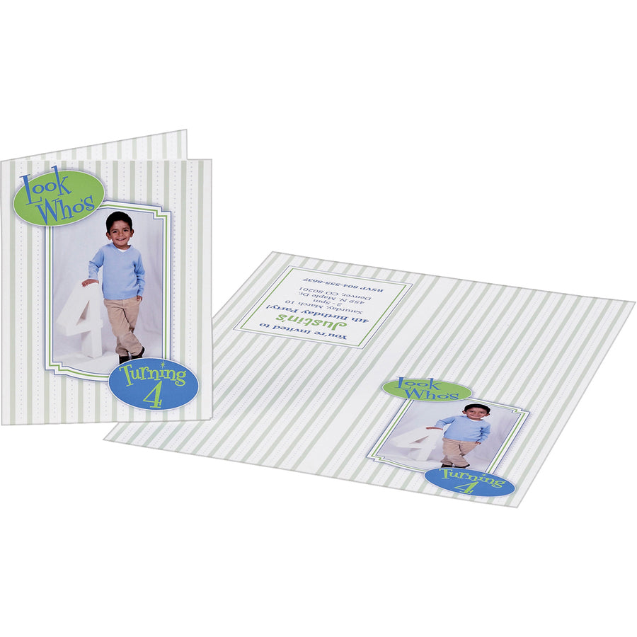 Avery Greeting Cards - 97 Brightness - 4 1/4" x 5 1/2" - Matte - 20 / Pack - Heavyweight - White - 