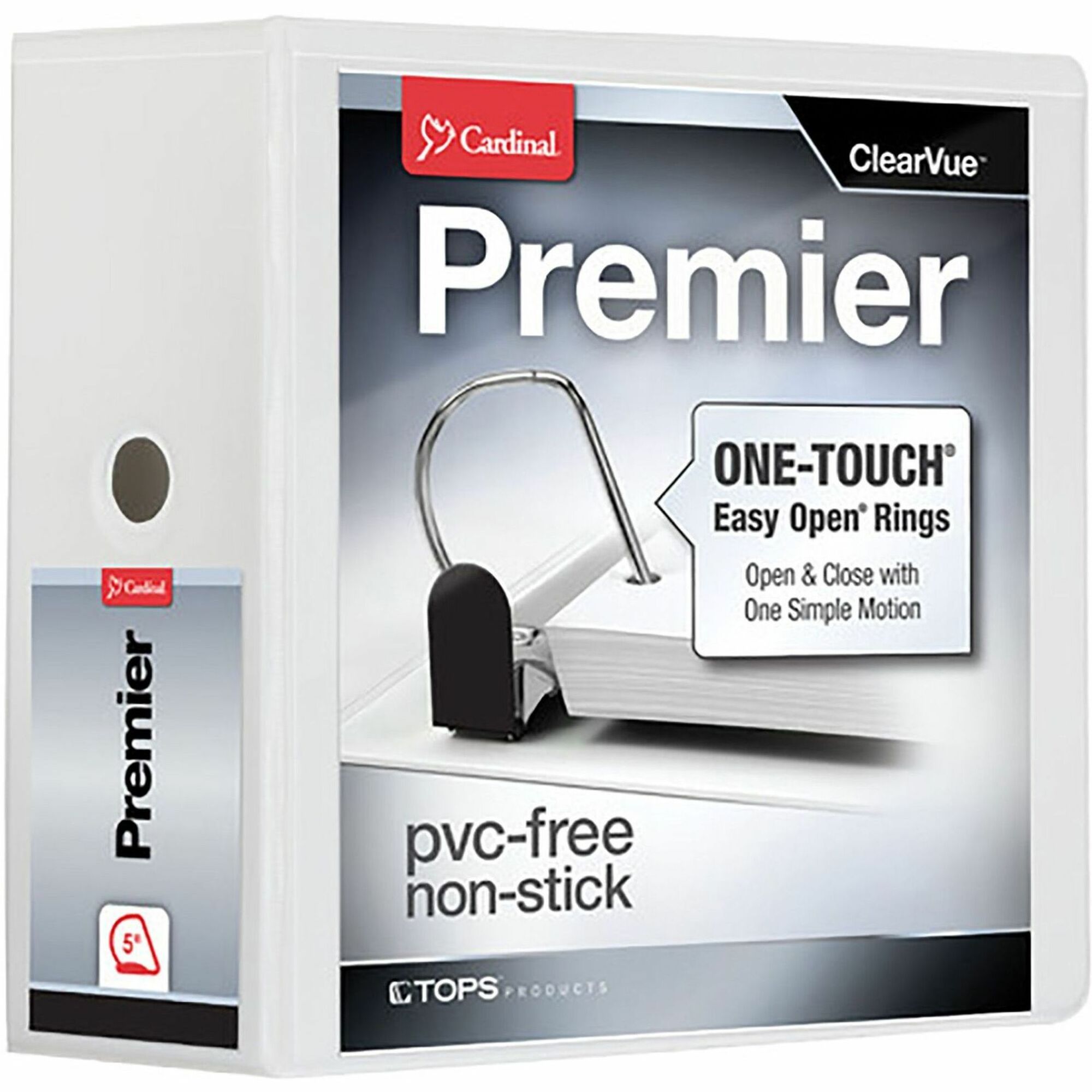 Cardinal EasyOpen ClearVue Locking Slant-D Ring Binder, Sold as 1 Each
