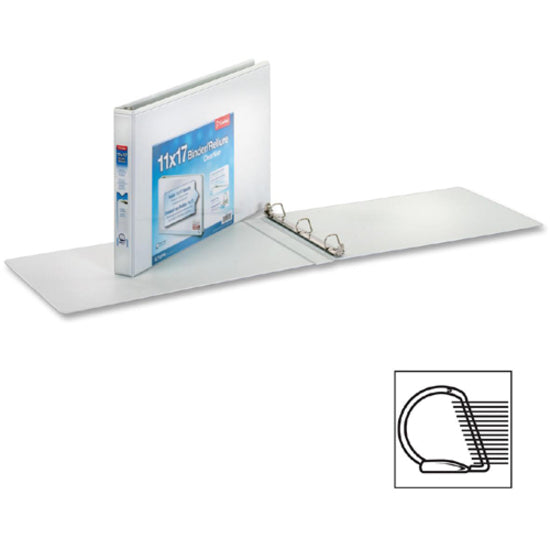 Cardinal 11" x 17", ClearVue Slant-D Ring Binder, Sold as 1 Each - 4