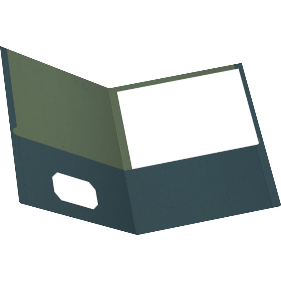 Business Source Letter Recycled Pocket Folder - 8 1/2" x 11" - 100 Sheet Capacity - 2 Internal Pocket(s) - Paper - Assorted - 35% Recycled - 25 / Box