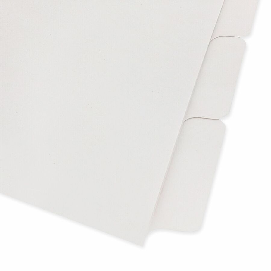 Business Source 3-Ring 5-Tab Erasable Tab Indexes - 5 Write-on Tab(s)2" Tab Width - 8.5" Divider Width x 11" Divider Length - Letter - 3 Hole Punched - White Divider - Mylar Tab(s) - Recycled - Erasable, Reinforced Edges, Punched, Laminated Tab - 5 /