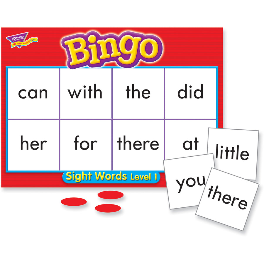 Trend Sight Words Bingo Game - Theme/Subject: Learning - Skill Learning: Reading, Vocabulary - 5-8 Year - Multi - 