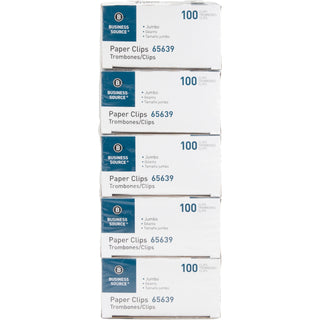 business-source-paper-clips-jumbo-1000-pack-silver-steel_bsn65639 - 2