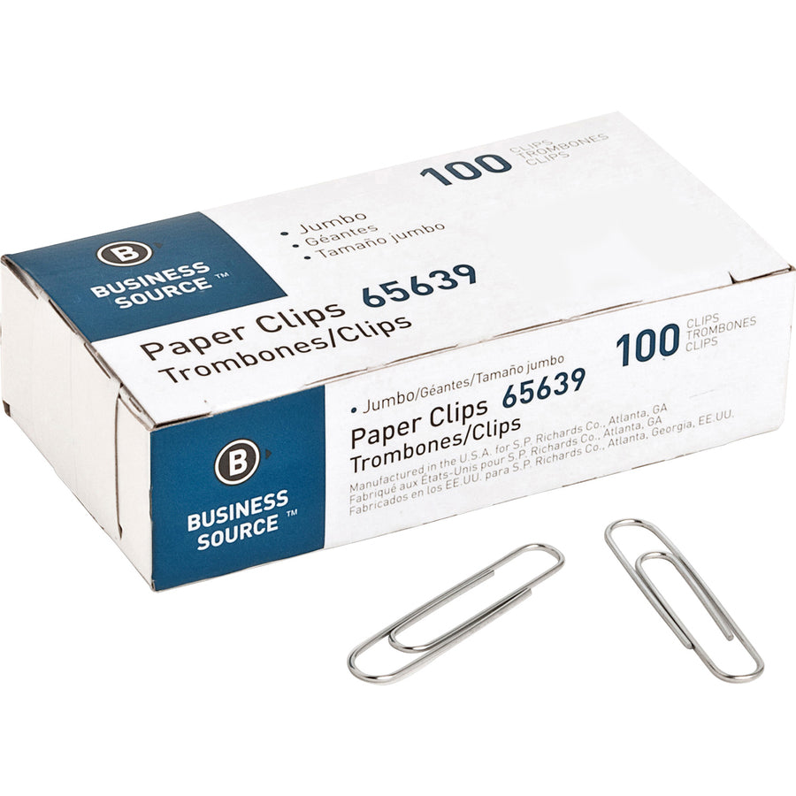 business-source-paper-clips-jumbo-1000-pack-silver-steel_bsn65639 - 5