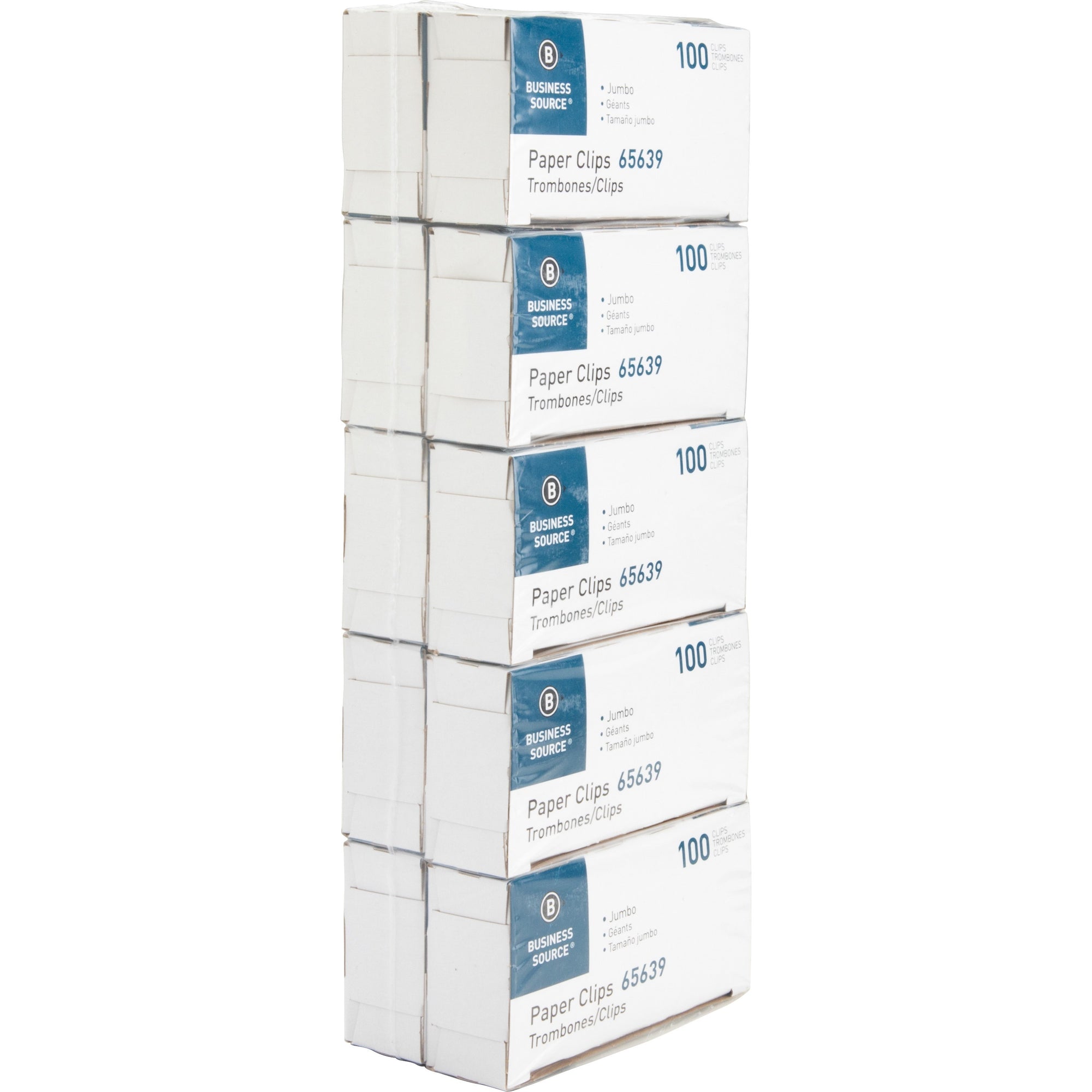business-source-paper-clips-jumbo-1000-pack-silver-steel_bsn65639 - 1