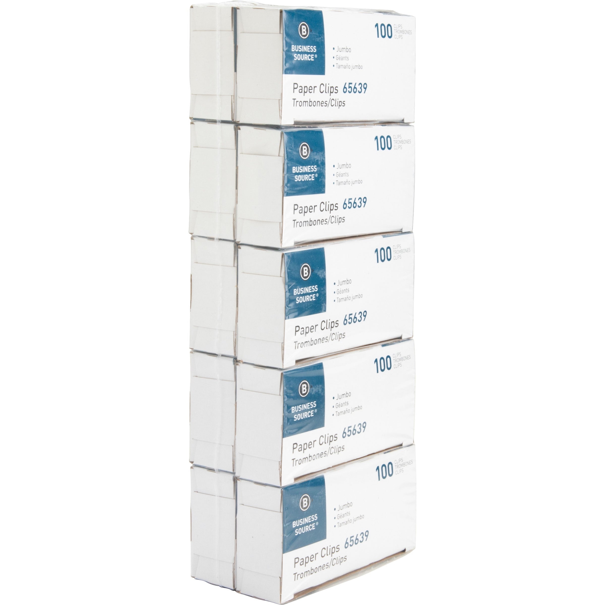 business-source-paper-clips-jumbo-1000-pack-silver-steel_bsn65639 - 1