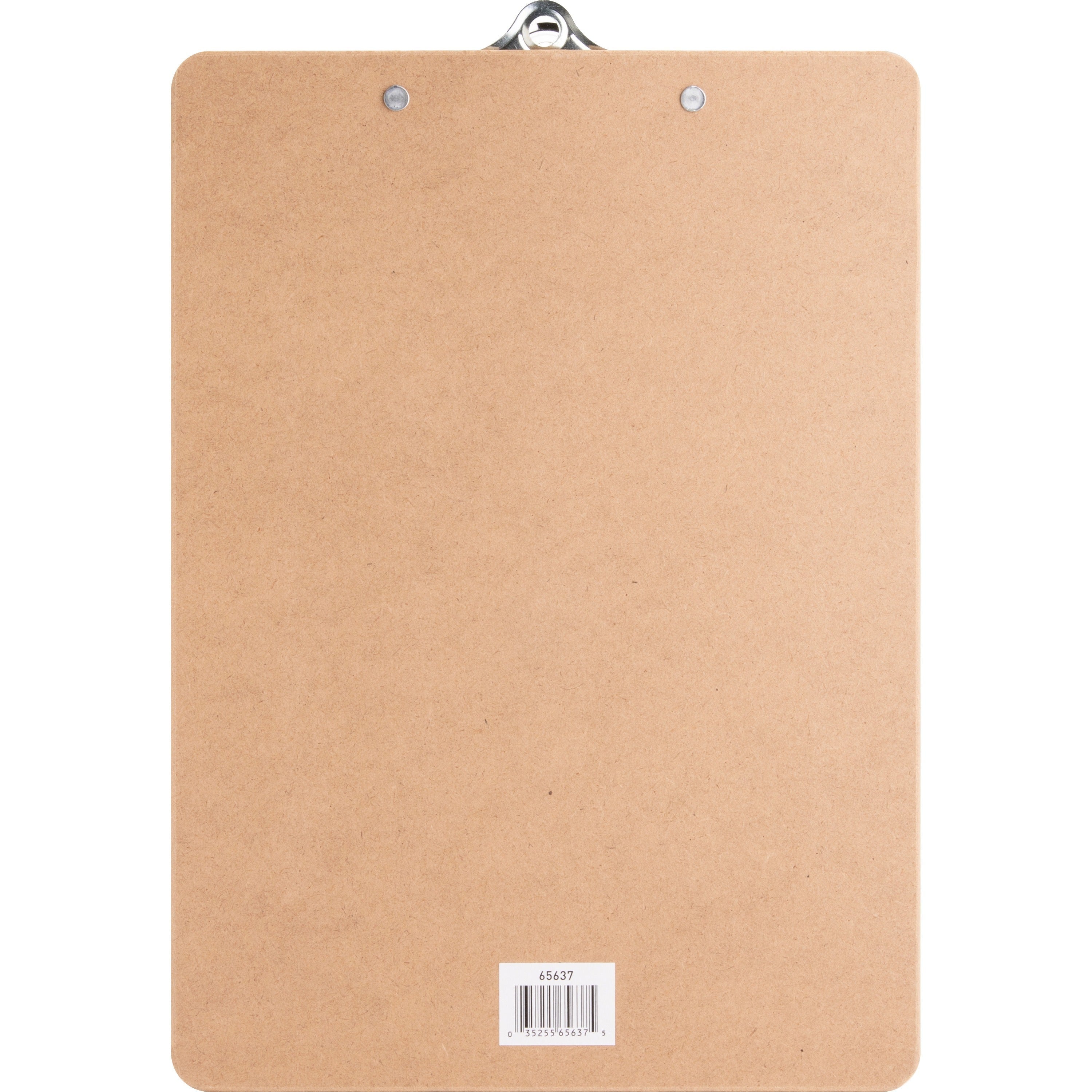 Business Source Hardboard Clipboard - Standard - 9" x 12 1/2" - Hardboard - Brown - 1 Each - 