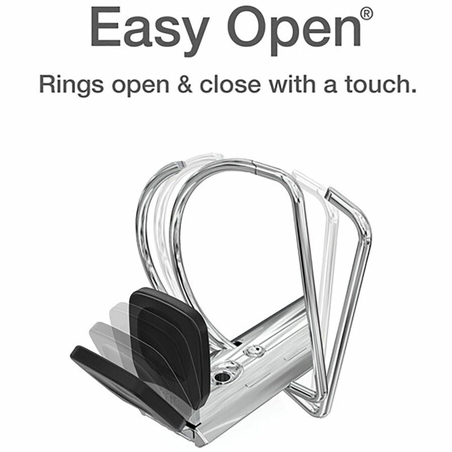Cardinal EasyOpen ClearVue Locking Slant-D Ring Binder, Sold as 1 Each