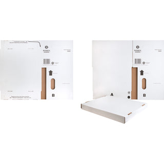 Business Source Economy Storage Box with Lid - External Dimensions: 12" Width x 15" Depth x 10"Height - 350 lb - Media Size Supported: Legal, Letter - Light Duty - Stackable - White - For File - Recycled - 12 / Carton - 