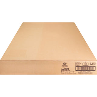 Business Source Light Duty Letter Size Storage Box - External Dimensions: 12" Width x 24" Depth x 10"Height - 350 lb - Media Size Supported: Letter - Light Duty - Stackable - White - For File - Recycled - 12 / Carton - 