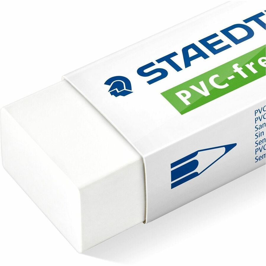 Staedtler PVC Free Eraser - 2.6" Width x 0.5" Height x 0.9" Depth x - 1 Each - Latex-free, Smudge-free, PVC-free