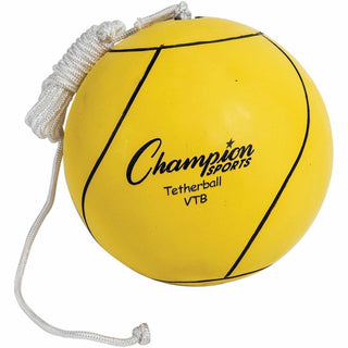 Champion Sports Yellow Tether Ball - Rubber, Nylon - Yellow - 1 Each
