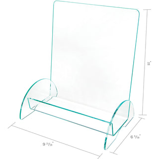 Euro-Style DocuHolder, Magazine Size, 9.81w x 6.31d x11h, Green Tinted