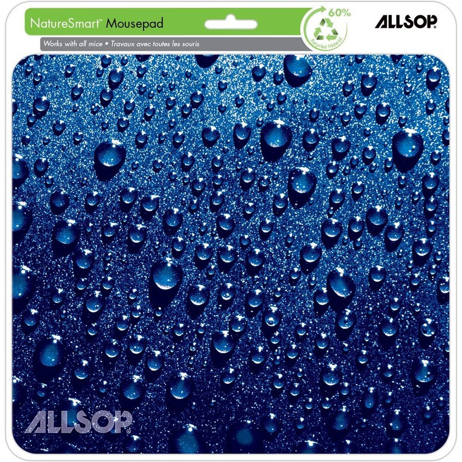 Naturesmart Mouse Pad, 8.5 x 8, Raindrops Design