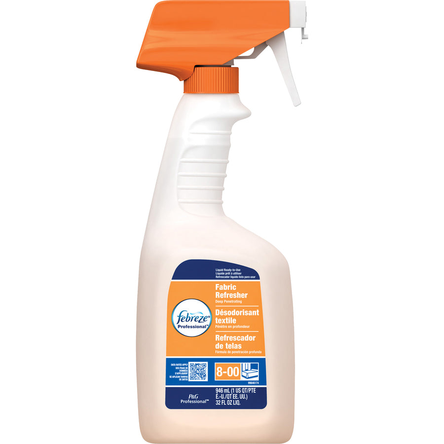 Febreze Fabric Refresher Spray - For Fabric - 32 fl oz (1 quart) - Fresh Scent - 8 / Carton - White - 