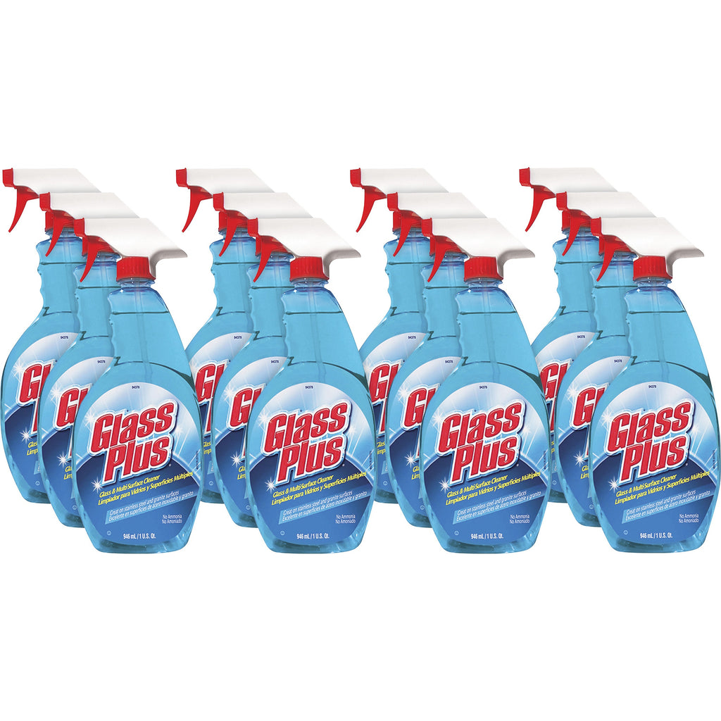 Glass Cleaner, 32 oz Spray Bottle, 12/Carton