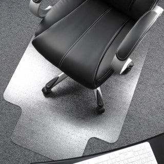 Ultimat Polycarbonate Lipped Chair Mat for Carpets up to 1/2" - 48" x 53" - Clear Lipped Polycarbonate Chair Mat For Carpets - 53" L x 48" W x 0.085" D