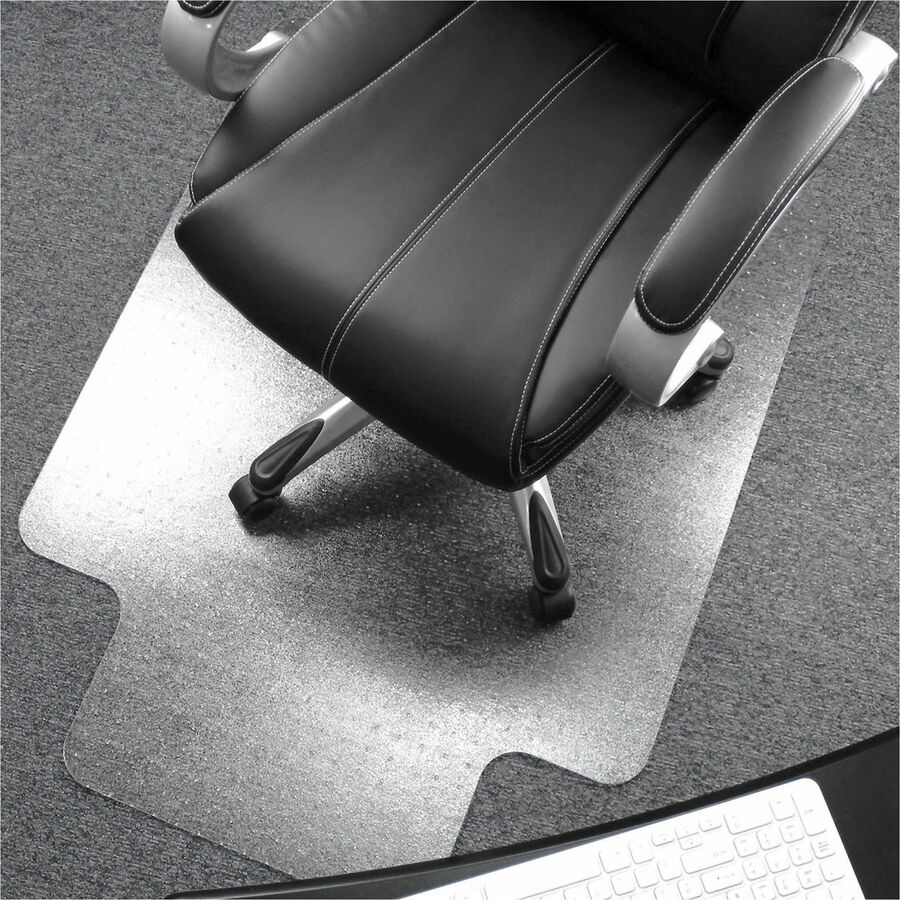 Ultimat Polycarbonate Lipped Chair Mat for Carpets up to 1/2" - 48" x 53" - Clear Lipped Polycarbonate Chair Mat For Carpets - 53" L x 48" W x 0.085" D