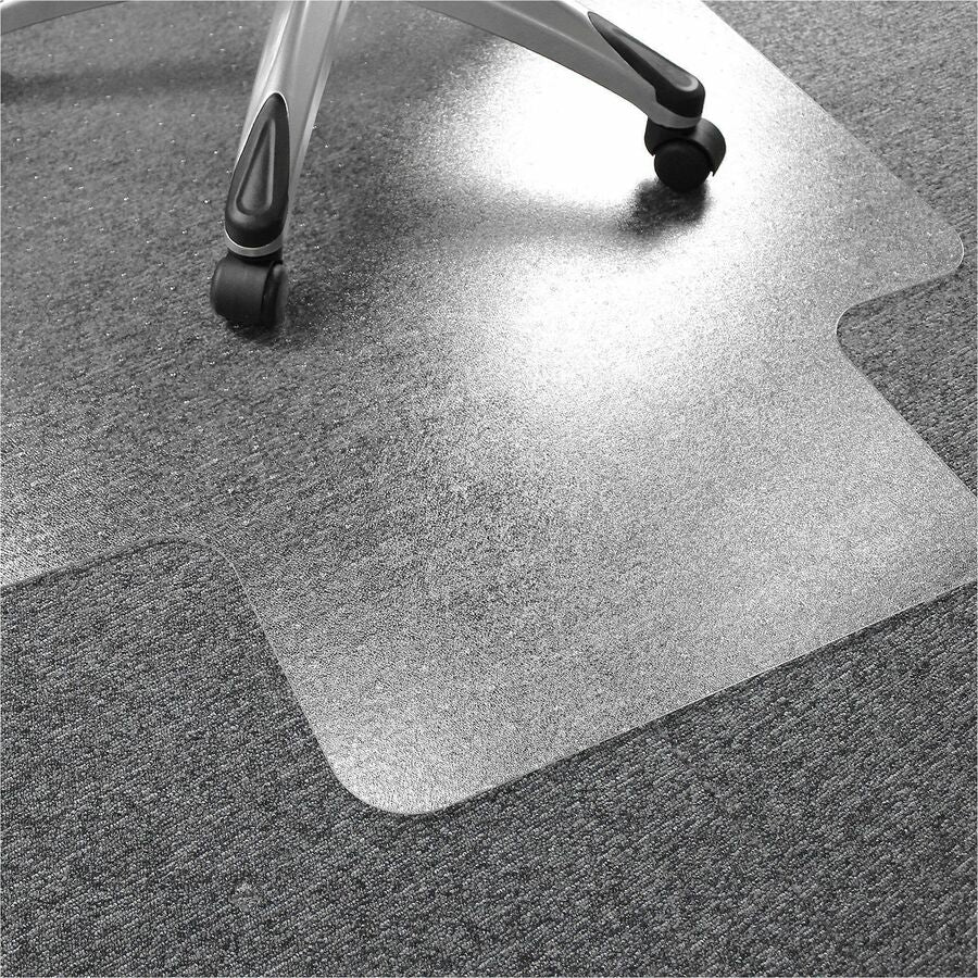 Ultimat Polycarbonate Lipped Chair Mat for Carpets up to 1/2" - 48" x 53" - Clear Lipped Polycarbonate Chair Mat For Carpets - 53" L x 48" W x 0.085" D