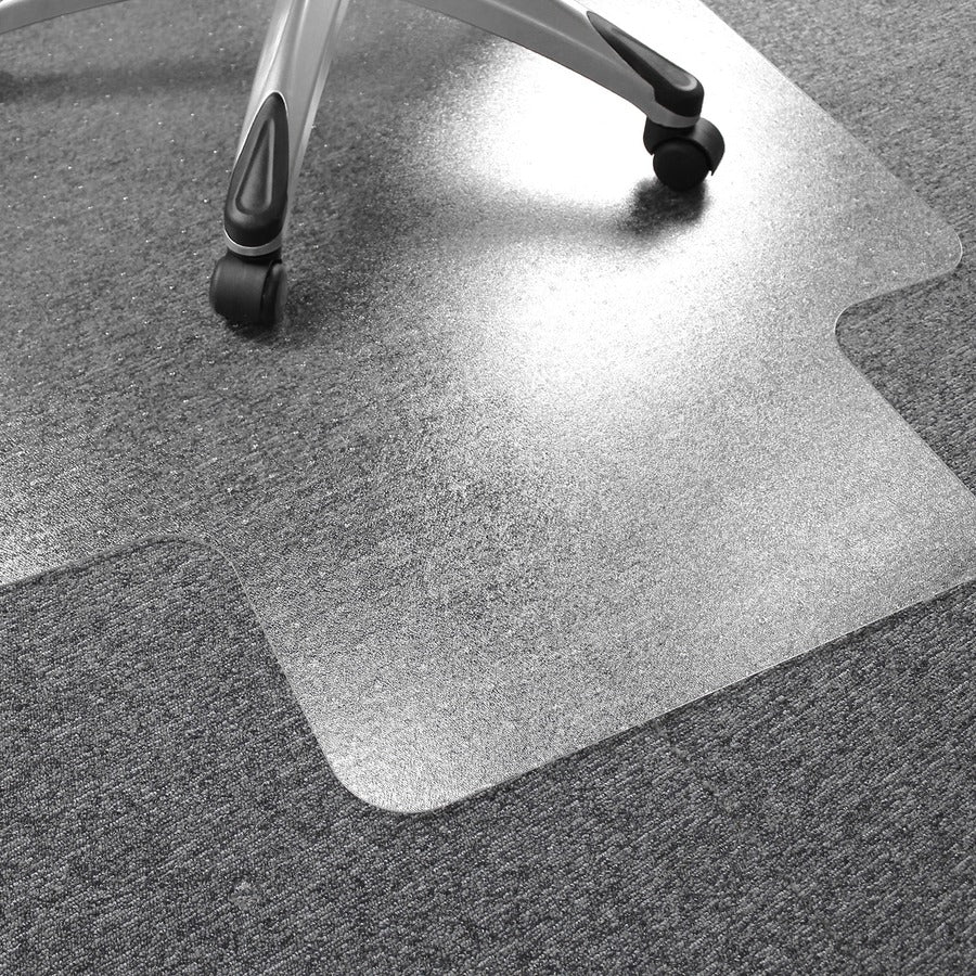 Ultimat Polycarbonate Lipped Chair Mat for Carpets up to 1/2" - 48" x 53" - Clear Lipped Polycarbonate Chair Mat For Carpets - 53" L x 48" W x 0.085" D