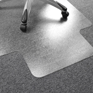 Ultimat Polycarbonate Lipped Chair Mat for Carpets up to 1/2" - 48" x 53" - Clear Lipped Polycarbonate Chair Mat For Carpets - 53" L x 48" W x 0.085" D