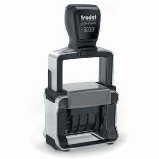 Professional Date Stamp, Self-Inking, 1.63" x 0.38", Black