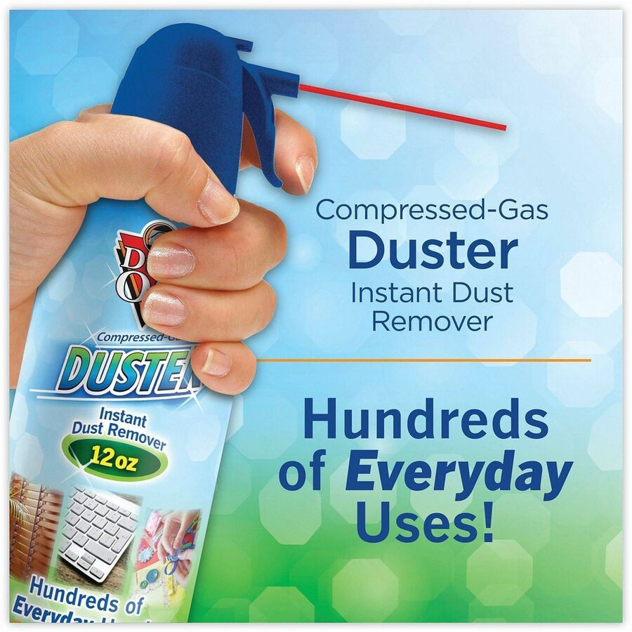 Disposable Compressed Air Duster, 12 oz Can