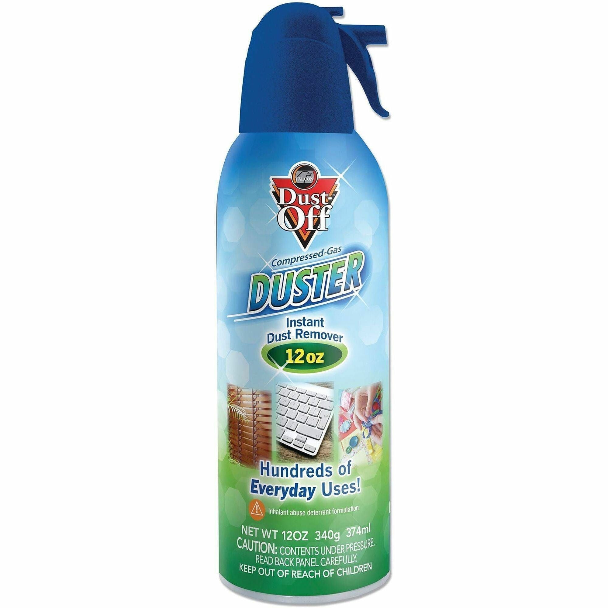 Disposable Compressed Air Duster, 12 oz Can