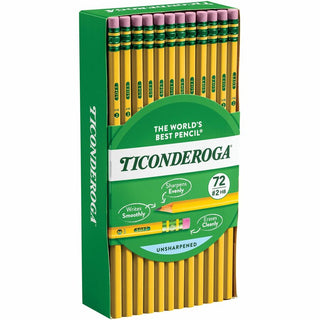 Pencils, HB (#2), Black Lead, Yellow Barrel, 72/Pack