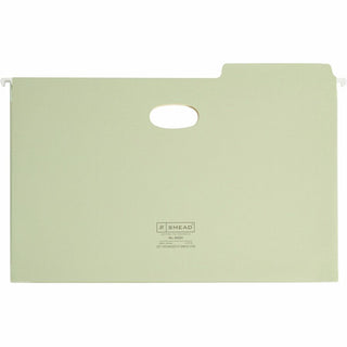 Smead FasTab 1/3 Tab Cut Legal Recycled Hanging Folder - 8 1/2" x 14" - 5 1/4" Expansion - Top Tab Location - Assorted Position Tab Position - Moss - 10% Recycled - 9 / Box - 