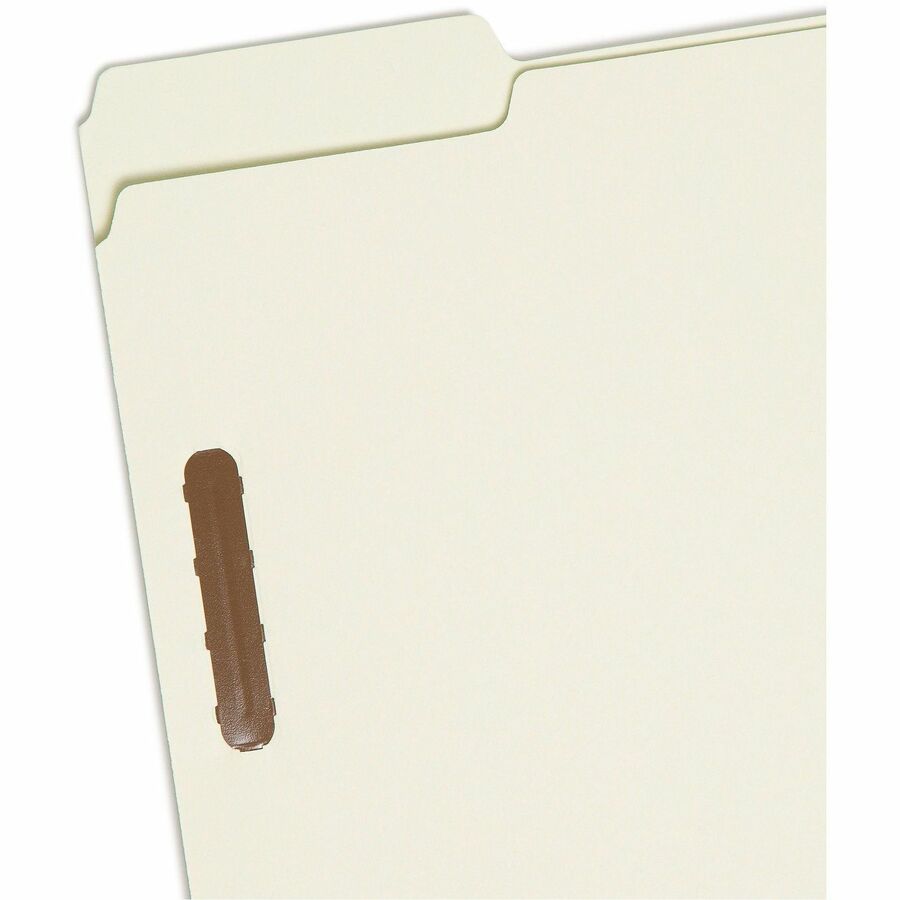 Recycled Pressboard Fastener Folders, 3" Expansion, 2 Fasteners, Letter Size, Gray-Green Exterior, 25/Box