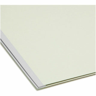 Recycled Pressboard Fastener Folders, 3" Expansion, 2 Fasteners, Letter Size, Gray-Green Exterior, 25/Box