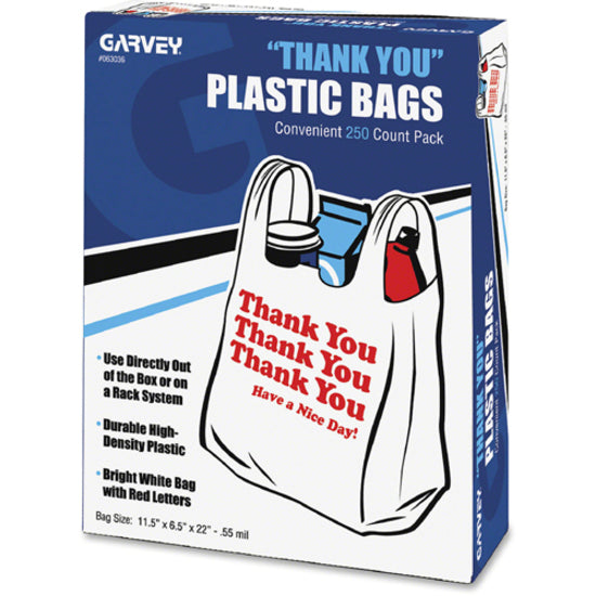 cosco-thank-you-plastic-bags-11-width-x-22-length-055-mil-14-micron-thickness-high-density-white-plastic-250-box_cos063036 - 3